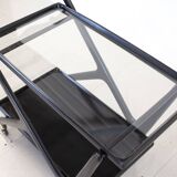 Mid Century Black Italian Drinks Trolley  Cesare Lacca style