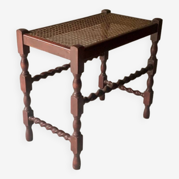 Tabouret anglais en cannage