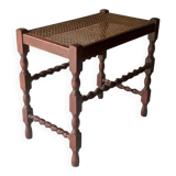 Tabouret anglais en cannage