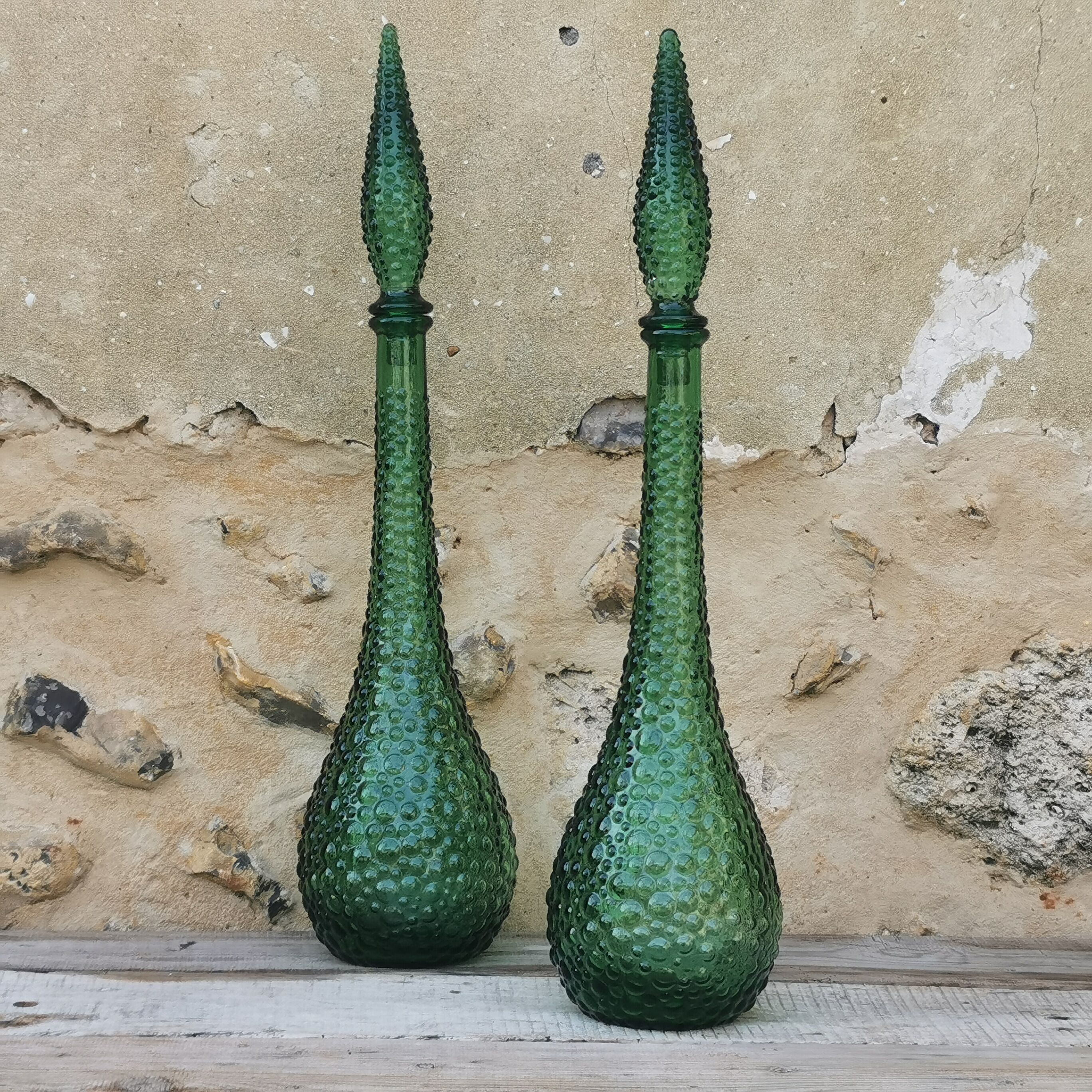 Italian glass bottles