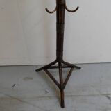 Vintage standing coat rack in bamboo
