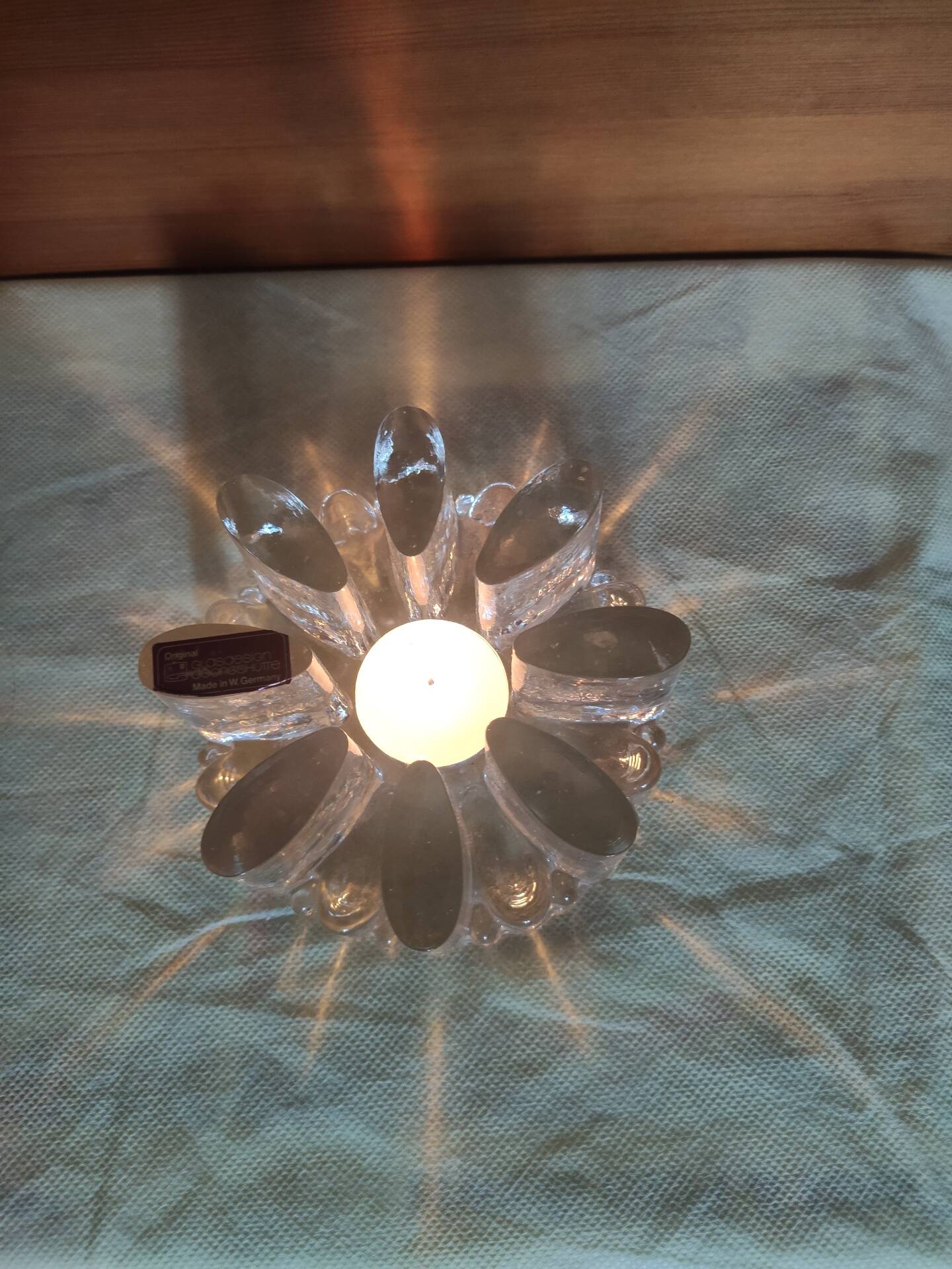 Bougeoir en verre