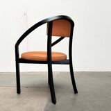 Postmodern German Chair Model Nostro in Leather by Andreas Weber for Rosenthal Einrichtung, 1980s