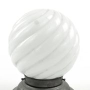 Lampe de plafond Art Déco, verre blanc, Pologne, années 1930