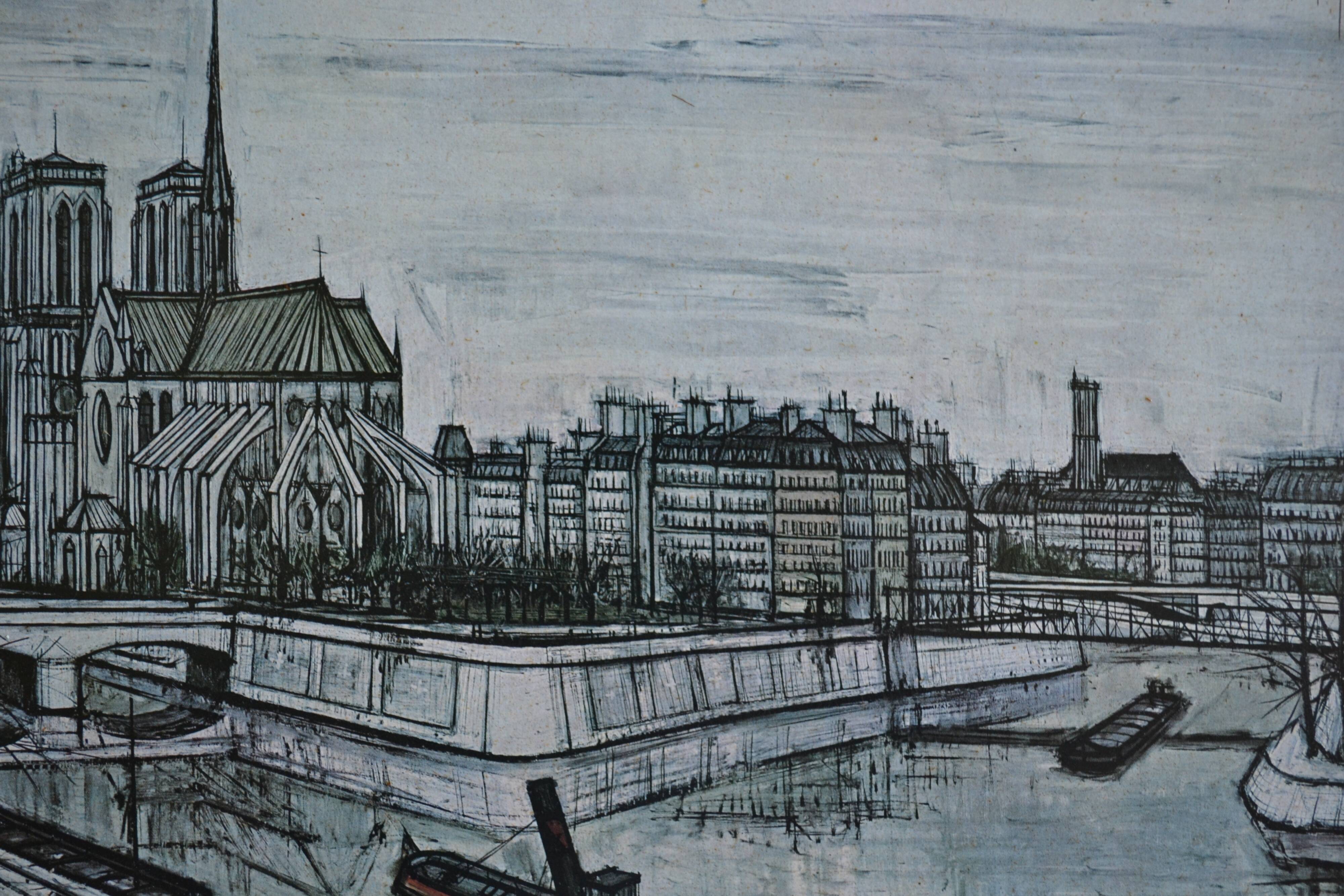Notre Dame de Paris by Bernard Buffet 1957 framed art print