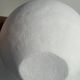 Handcrafted terracotta ball vase painted white H:24 D:26