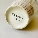 Double-sided ceramic vase