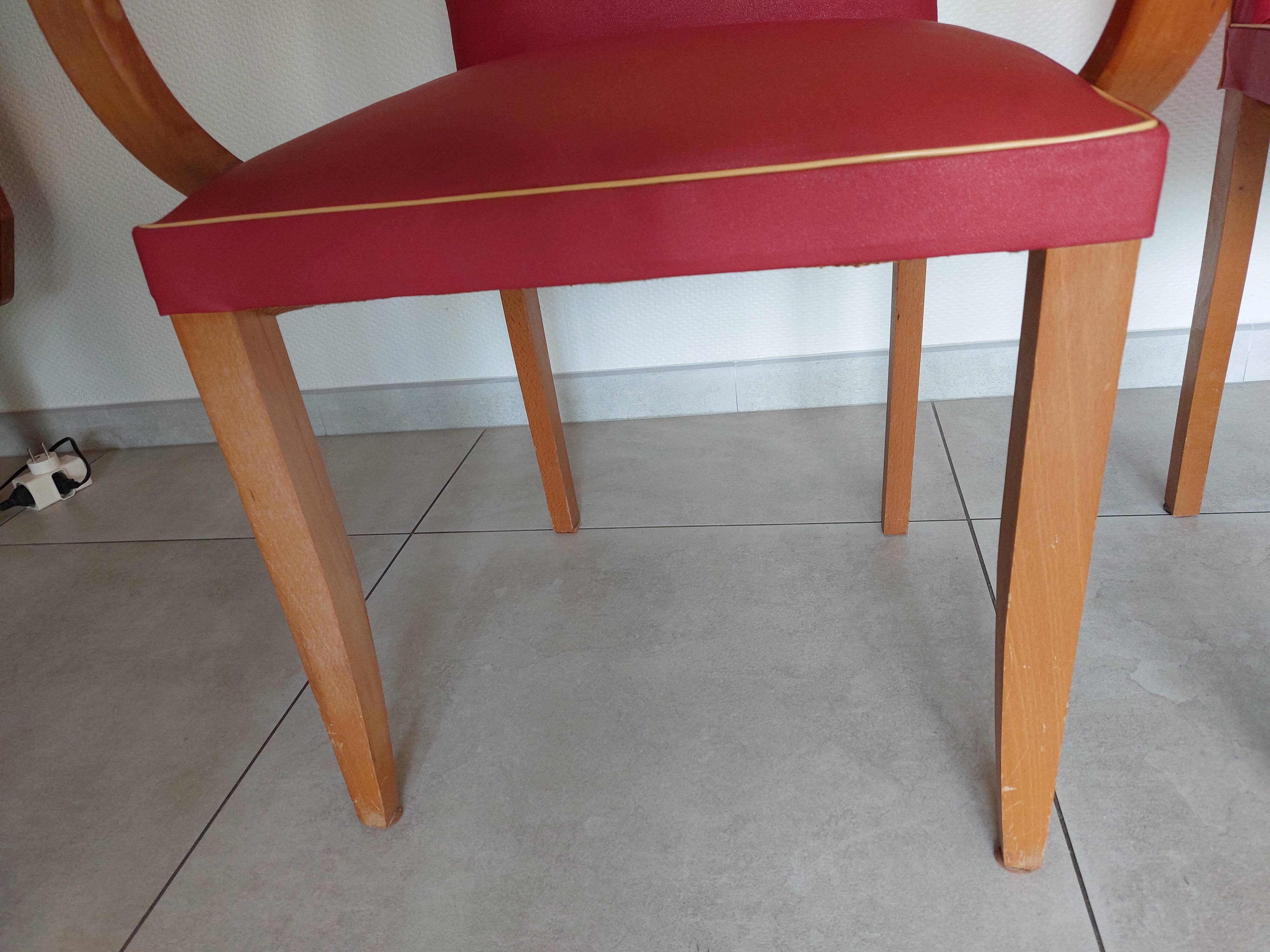 Pair of "moustache" bridge armchairs