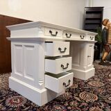 Classic English White Chesterfield Desk