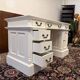 Classic English White Chesterfield Desk
