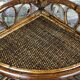Corner shelf in rattan 70