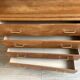 Vintage chest of drawers with compass feet