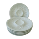 Set de 6 assiettes à huîtres porcelaine Tharaud Limoges