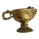 Antique embossed brass ashtray