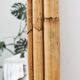 Woven bamboo mirror in natural tone