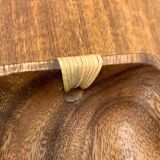 Teak bowl from the mid-century, 1960s.