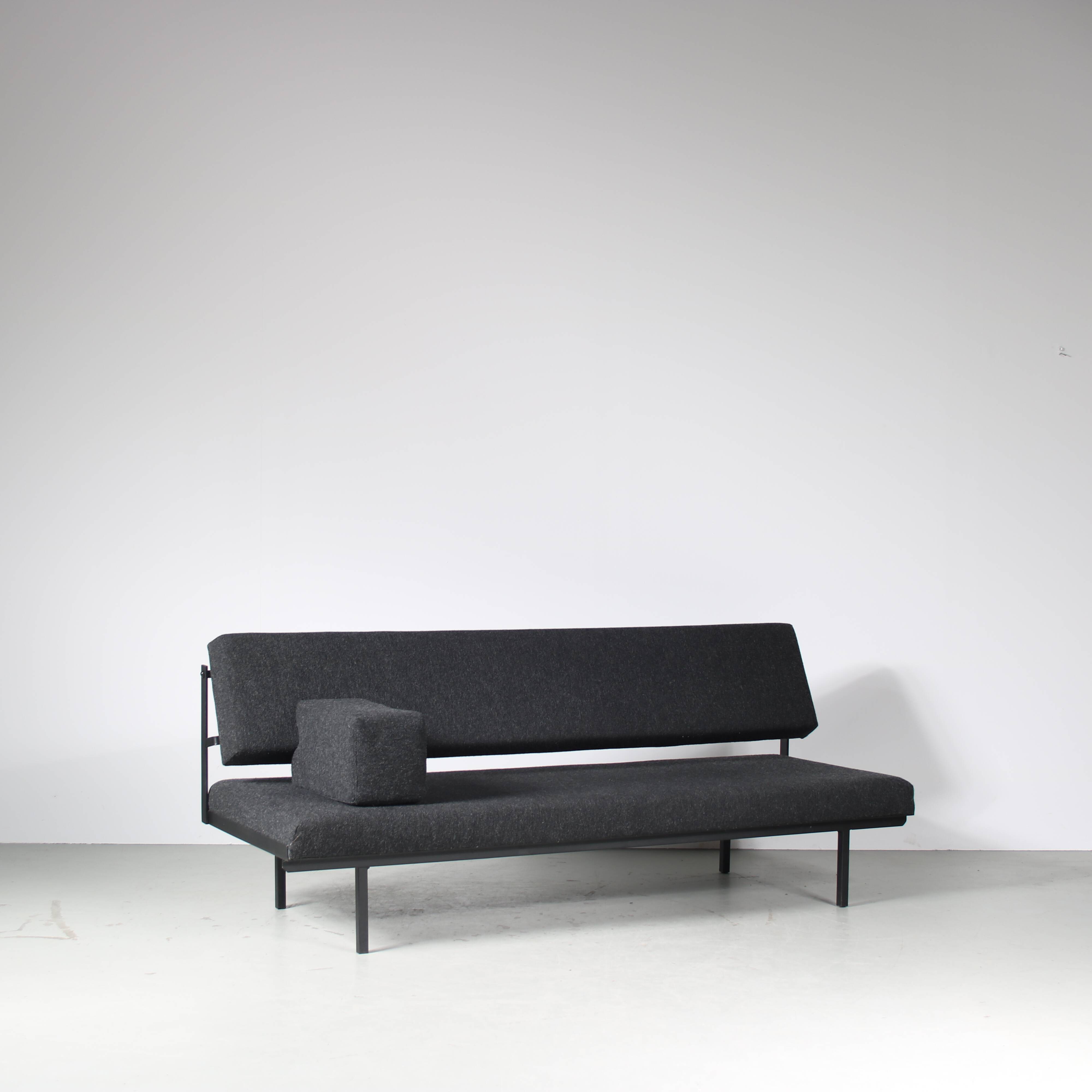 1950s 3-Seater “Sluis” sleeping sofa by Martin Visser for ‘t Spectrum, Netherlands