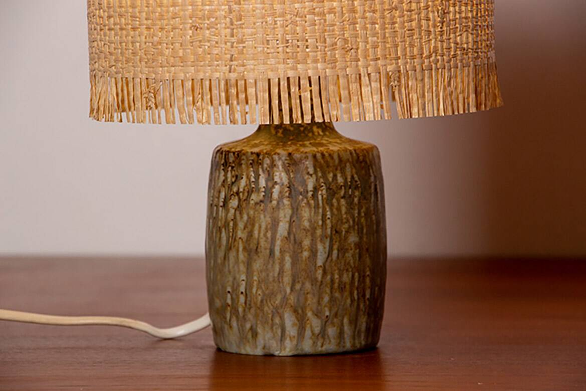 Swedish ceramic floor lamp from the “Rubus” series by Gunnar Nylund, 1960s