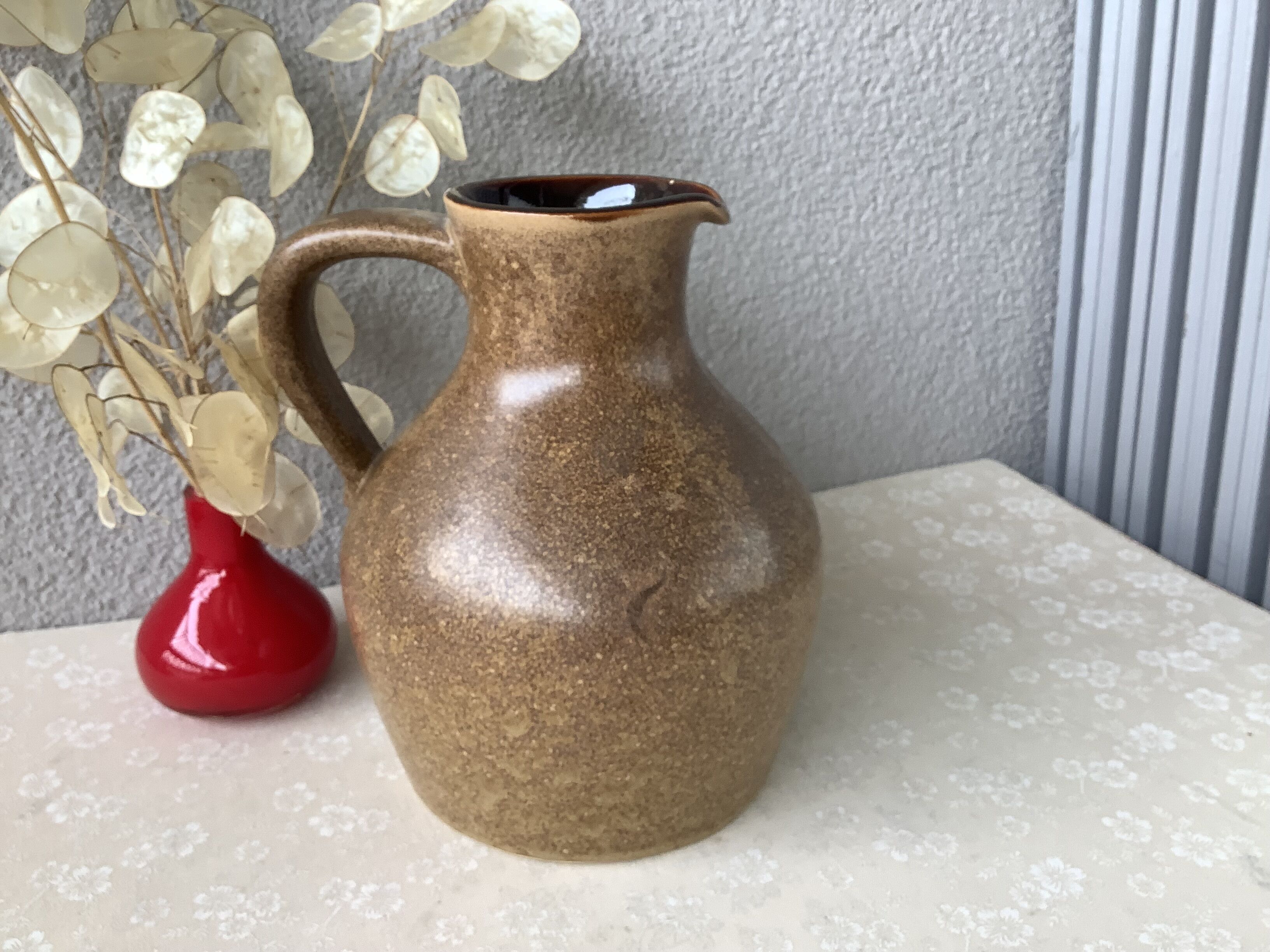 Pichet Poet Laval signed Jeanne - ceramic art