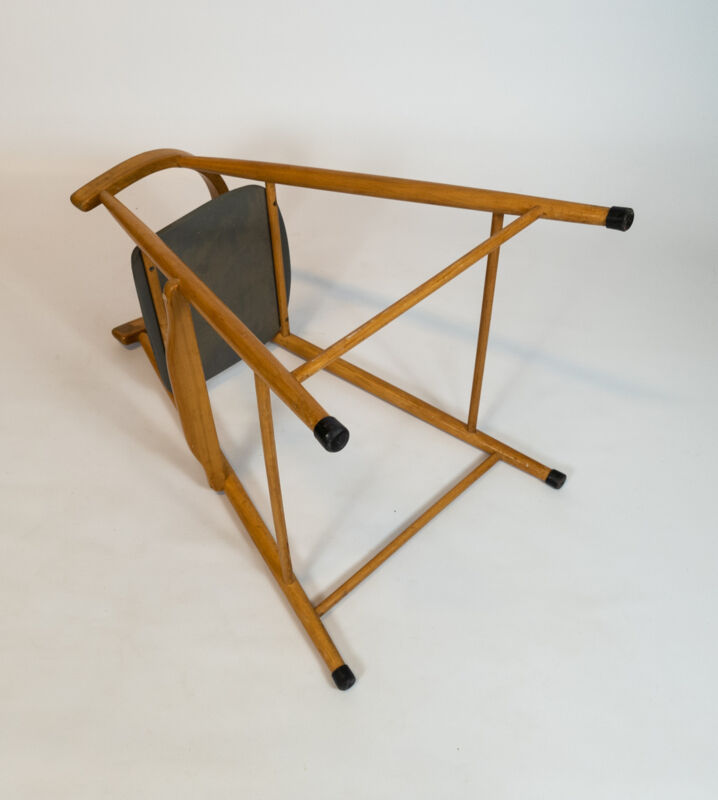 Wooden children's high chair by Nanna Ditzel Denmark 1960