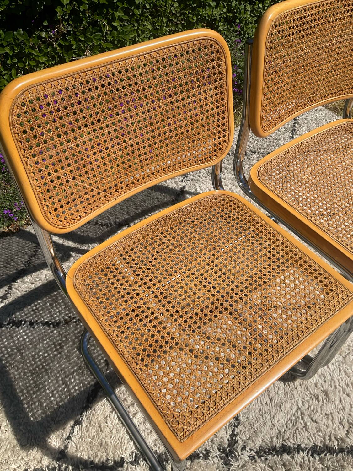 Paire de chaises Marcel Breuer Cesca B32