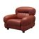 Burgundy armchair, Italian design, 1970s, production: Italy