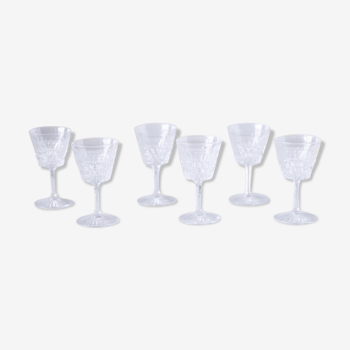 6 crystal muscat glasses