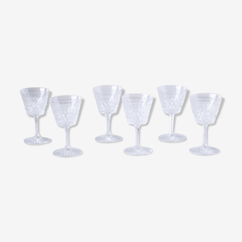 6 verres à muscat en cristal