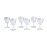 6 verres à muscat en cristal