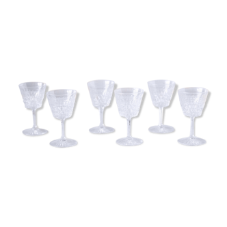 6 crystal muscat glasses