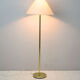 Lampadaire vintage avec base en or