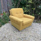 Fauteuil club velours années 70