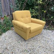 70s velvet club armchair