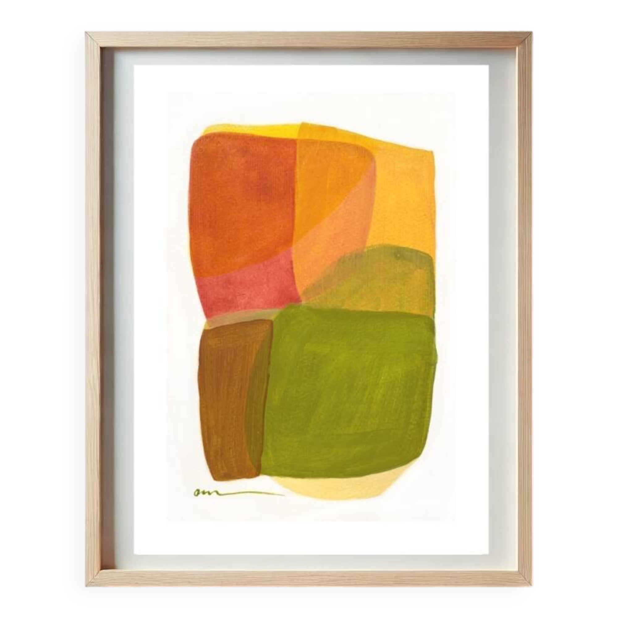 Original acrylic painting on paper