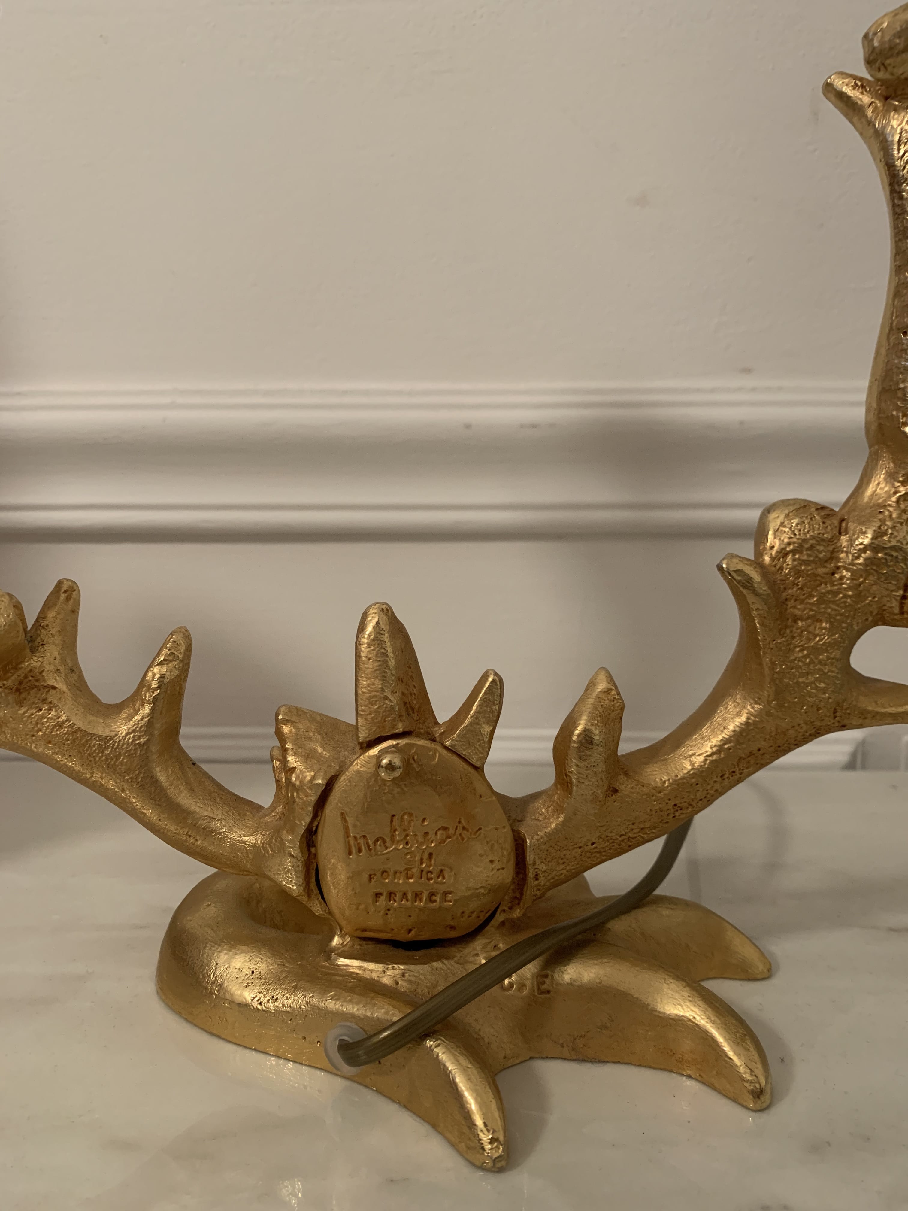 Mathias gilded bronze lamp