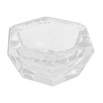 Cendrier hexagonal en cristal taillé