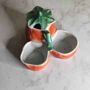 Salière poivrière pot a moutarde barbotine