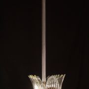 Luxury Large Size Art Decò Chandelier By Barovier e Toso, Murano Glass, 1940