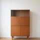 Vintage 1950s wooden secretary desk