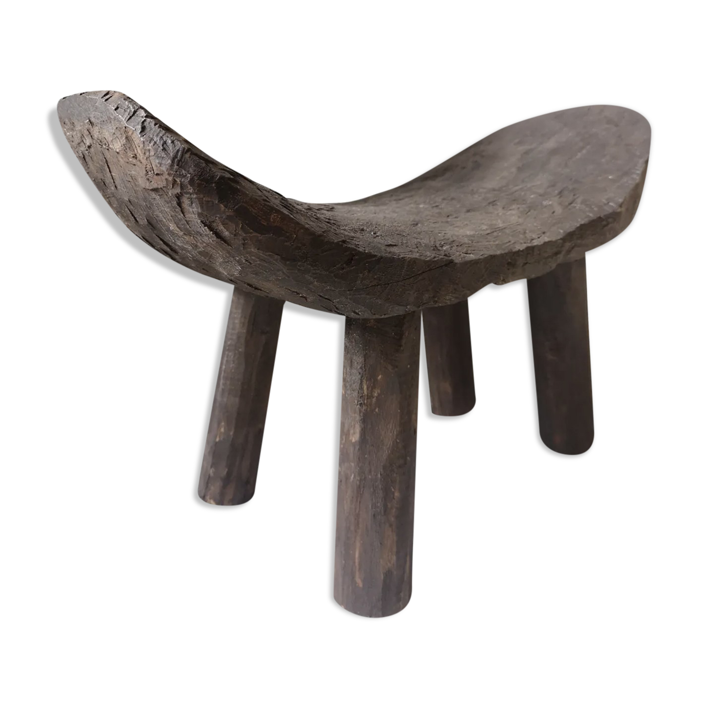 Wooden handmade yoga stool