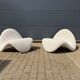 Artifort tongue f577 pierre paulin en beige bouclé in new condition!!