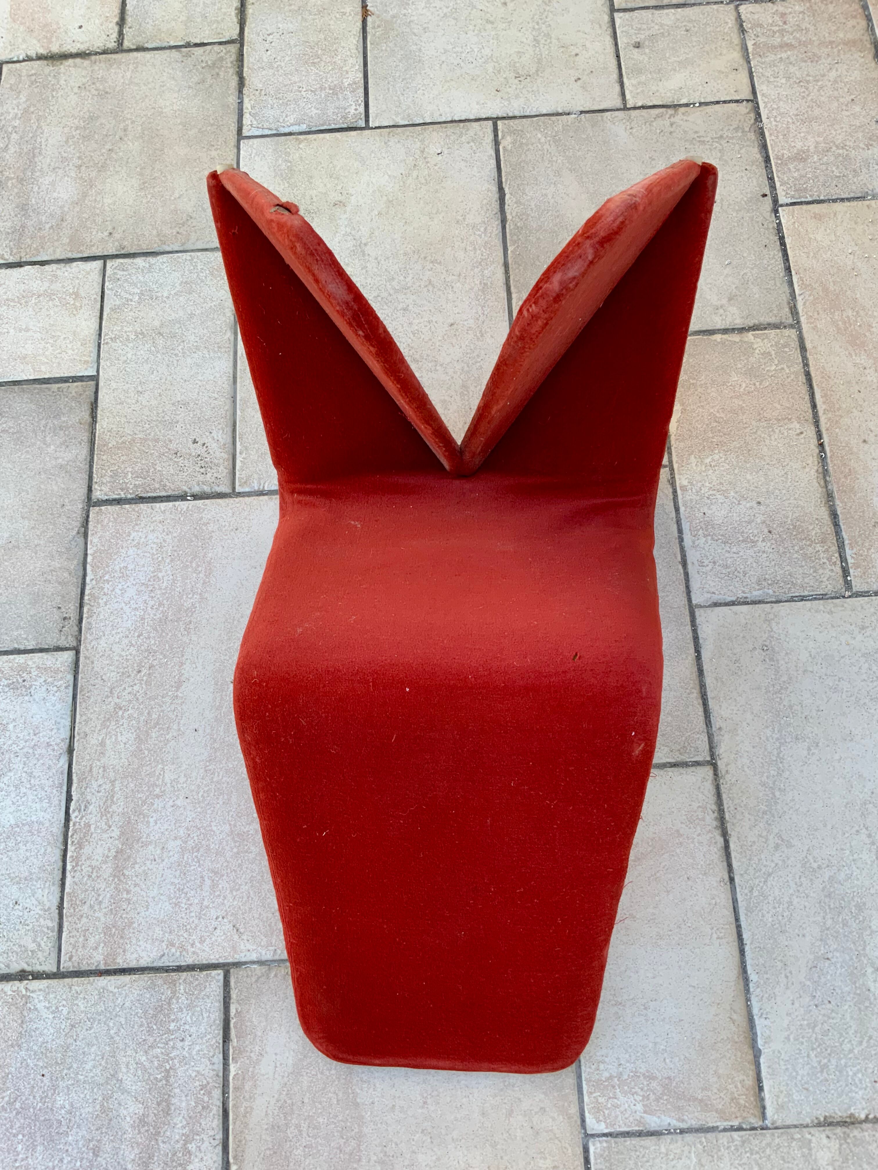 Pair of 1960s/70s fabric seats