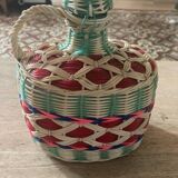 Vintage scoubidou bottle from the 50s