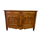 Buffet XIXème en marqueterie et loupe d’orme