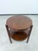 Round side table in Art Deco / functionalist style with shelf, by Thonet-Mundus.