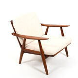 GE-270 Teak Easychair by Hans J. Wegner for Getama
