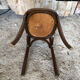 Chair bistrot baumann dark wood 70s vintage #a201