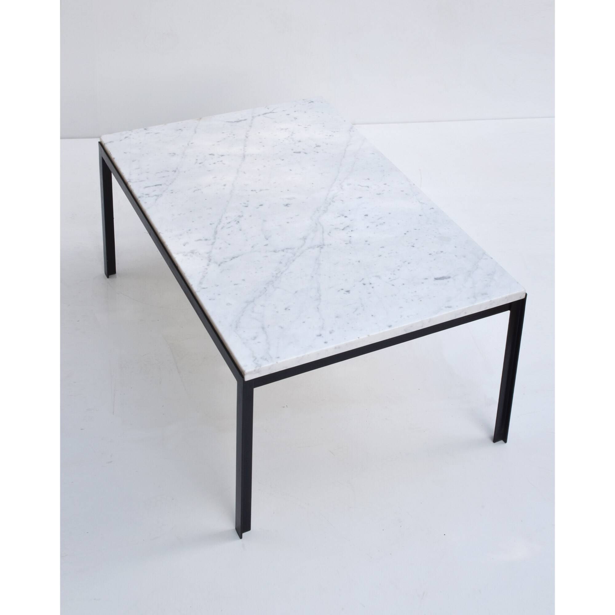 Florence Knoll marble coffee table "T-Angle" 1960s
