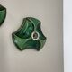Set of Two Modernist Ceramic Fat Lava Wall Lights by Pan Ceramics, Germany