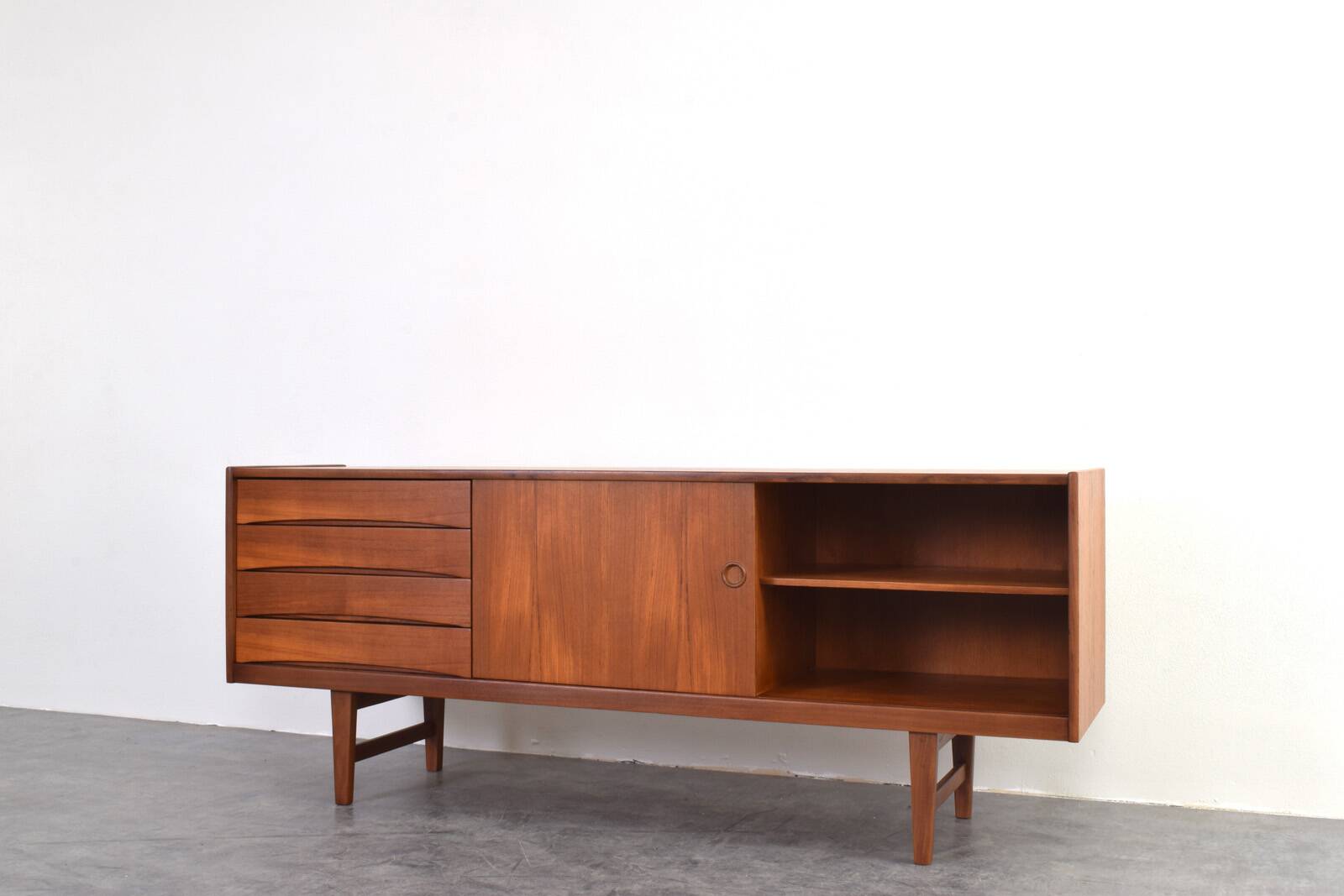 Hi-Fi sideboard in teak mid-century Ulvö by Erik Wørts for Ikea, 1960s.